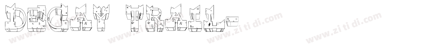 decay trail字体转换
